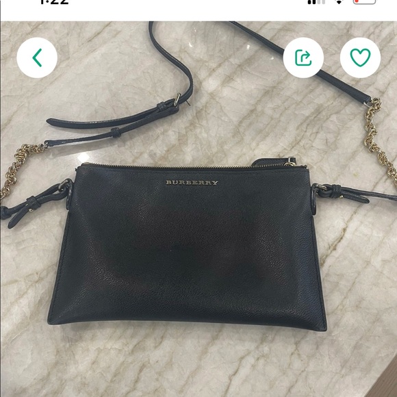 Black Burberry with Gold Chain - Picture 1 of 3